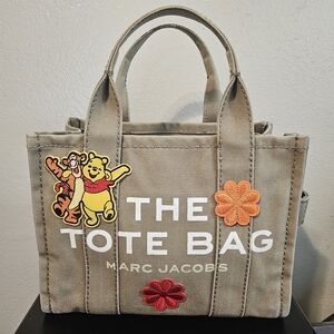 Marc Jacobs Customized Winnie the Pooh & Tigger Too-Small Tan Tote bag